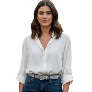 Y2K Silver Sparkly Faux Leather Belt Size Medium . Western Festival